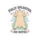 Fully Splooted, No Notes Sticker