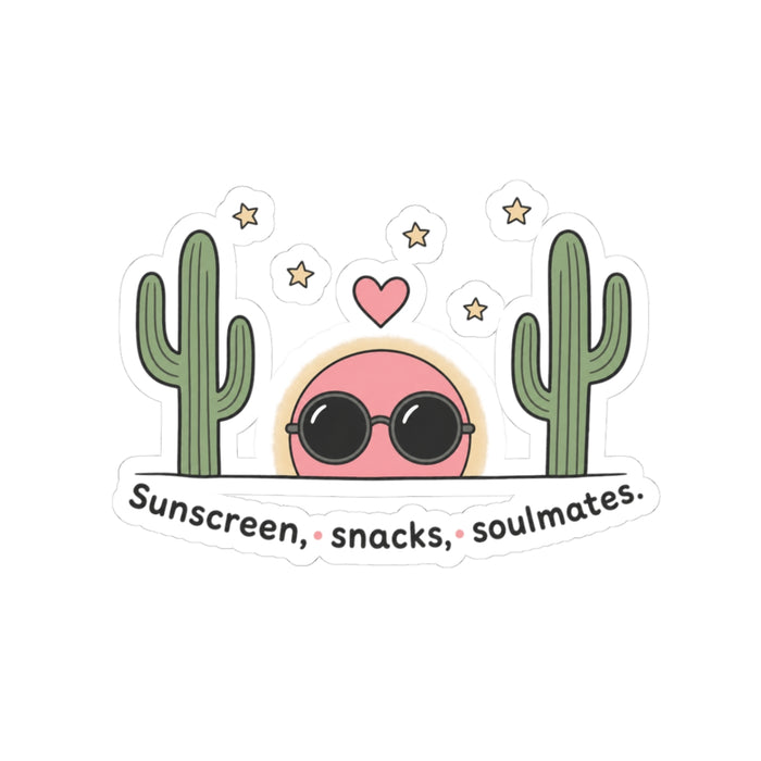 Sunscreen Snacks Soulmates Sticker