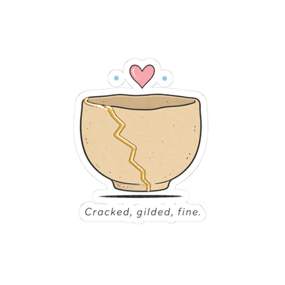 Cracked Gilded Fine Sticker