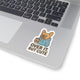Over It, But Cute Sticker