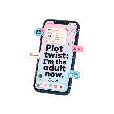 Plot Twist Phone Sticker